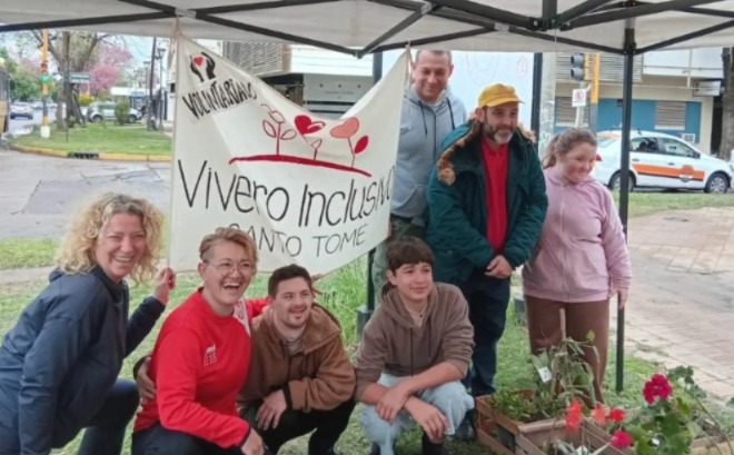 Vivero inclusivo de Santo Tomé: celebra una década de vida con la inauguración de un mural y encuentro de ex participantes