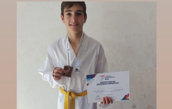 Taekwondo: Juan Bautista Rossi se consagró Campeón provincial y representará a Santa Fe en los Juegos Nacionales Evita en Mar del Plata