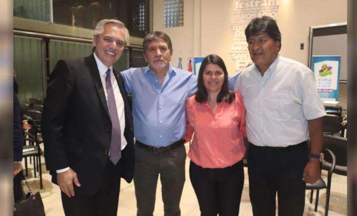 Festram recibió la visita del Presidente de la Nación junto a Evo Morales