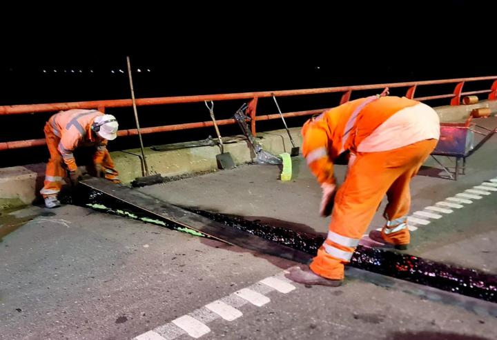 Acceso a Santa Fe: finalizaron los trabajos nocturnos sobre el puente de la Autopista