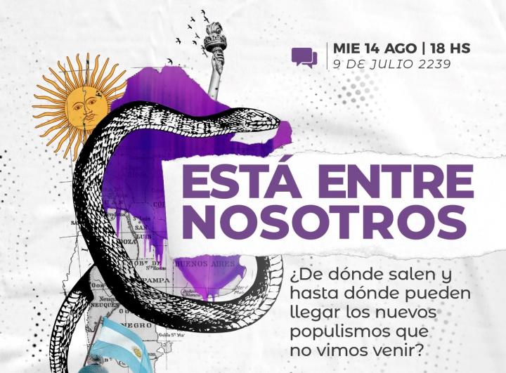  Sergio Morresi, Pamela Sosa y Matías Saidel presentarán el conversatorio “Está entre nosotros”