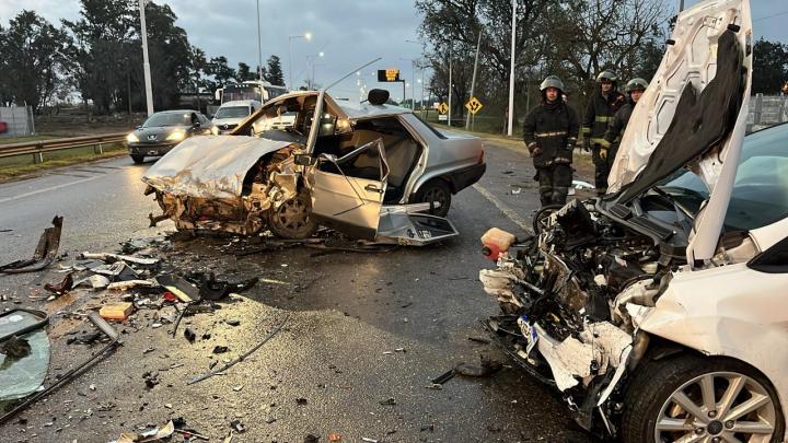 Choque frontal en la Autovía 19: un hombre fue trasladado al Hospital Cullen