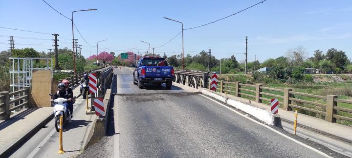 Puente Carretero: Se restableció la circulación para vehículos autorizados