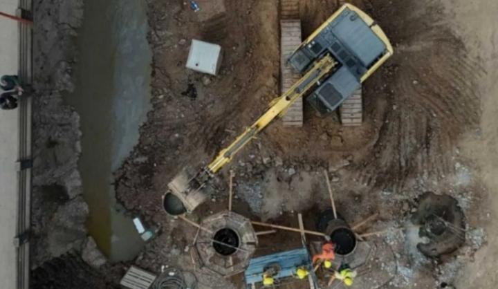 Nuevo puente Santo Tomé - Santa Fe: ya se construyeron 32 pilotes y se ejecutaron las primeras tres columnas