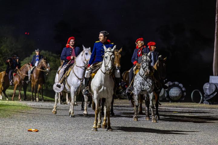 Se recreó el paso del creador de la Bandera Nacional por nuestro suelo