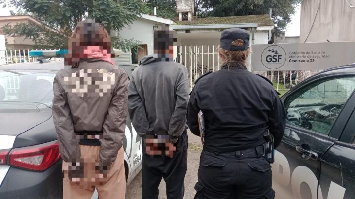 Un hombre y una mujer fueron detenidos por intentar robar cables