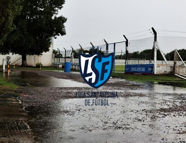 Por el mal tiempo, se suspendieron todos los partidos de la Liga Santafesina