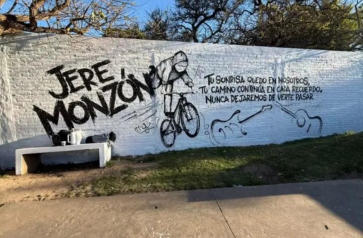 El mural que recuerda al joven Jeremías Monzón