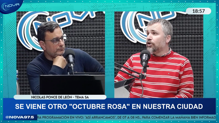 Nicolás Ponce de León visitó los estudios de Radio Nova 97.5
